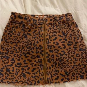 Free people cheetah skirt